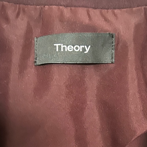 Women’s Theory Burgundy Blazer - Picture 3 of 3